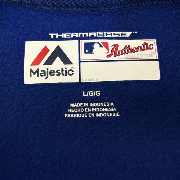 Majestic Chicago Cubs Hoodie Mens Large Blue 2016 Post Season Came to Reign MLB - Picture 3 of 7